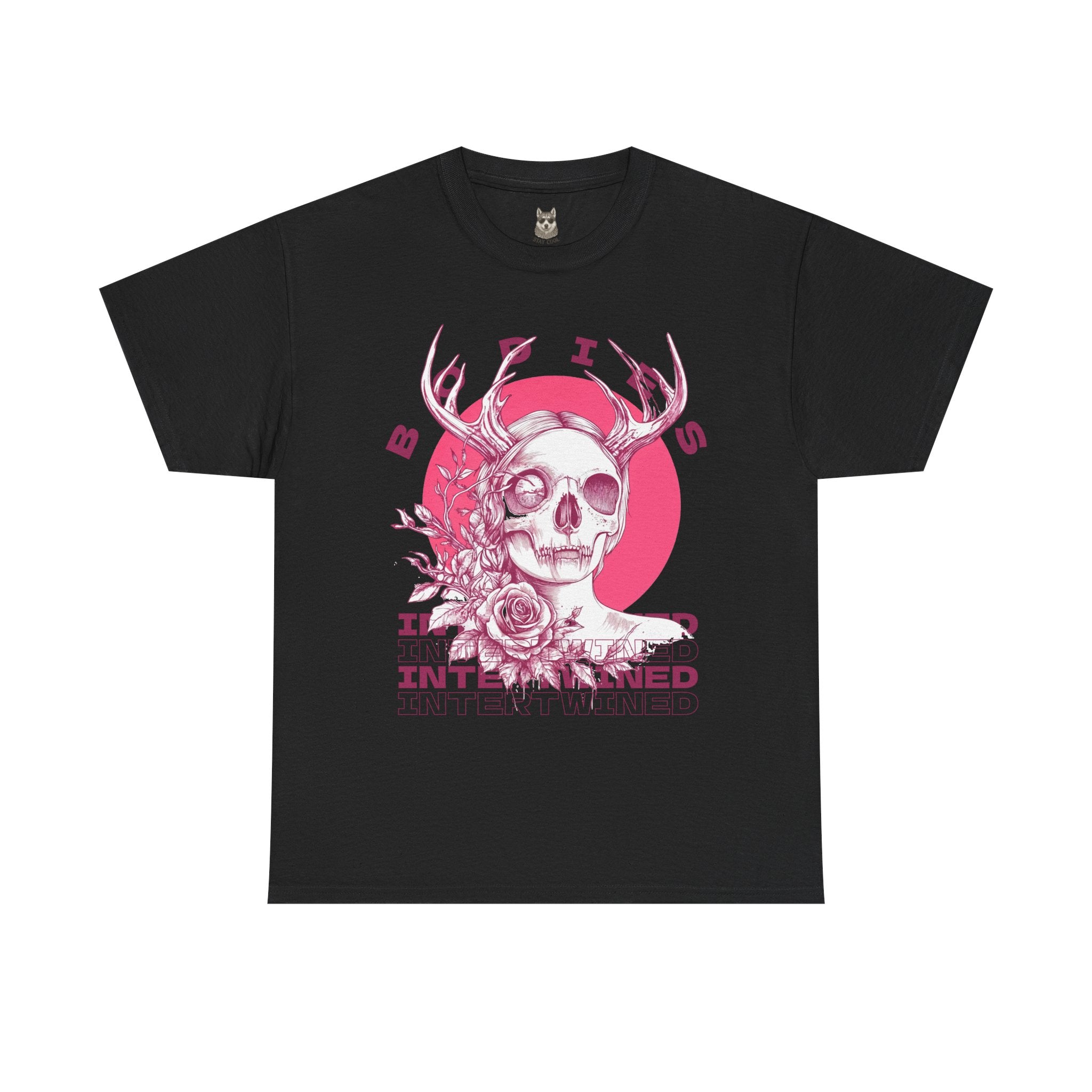 INTERTWINED FATE - Surreal Gothic Skull T-Shirt