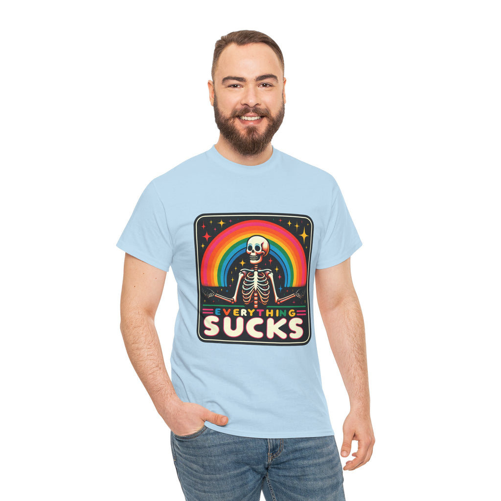 BRIGHT NIHILISM - Rainbow Skeleton Statement Tee