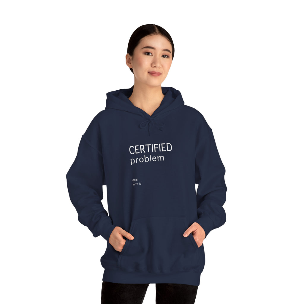 CERTIFIED PROBLEM Hoodie – Wild Opossum Energy
