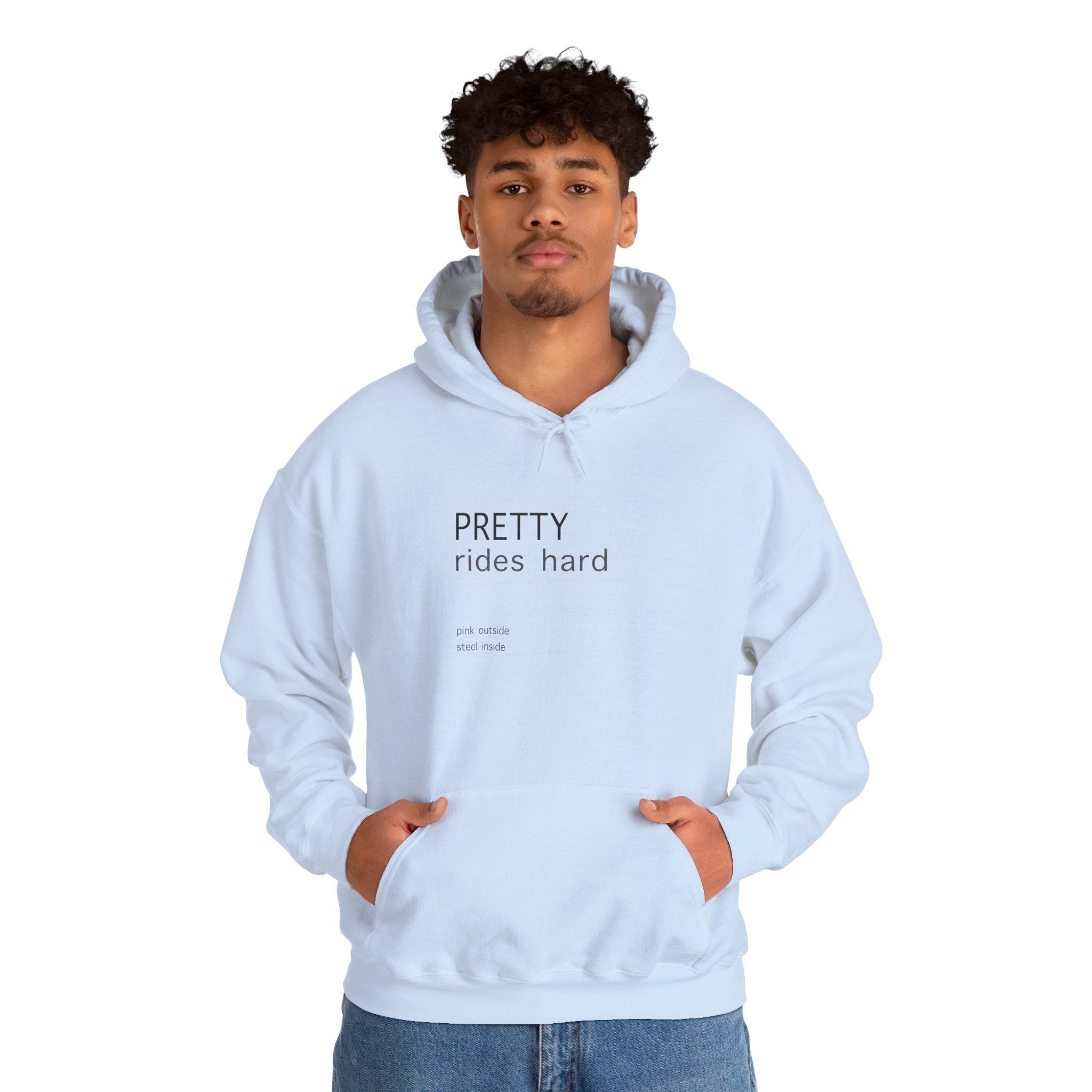 PRETTY RIDES HARD Hoodie – Soft Look, Wild Engine