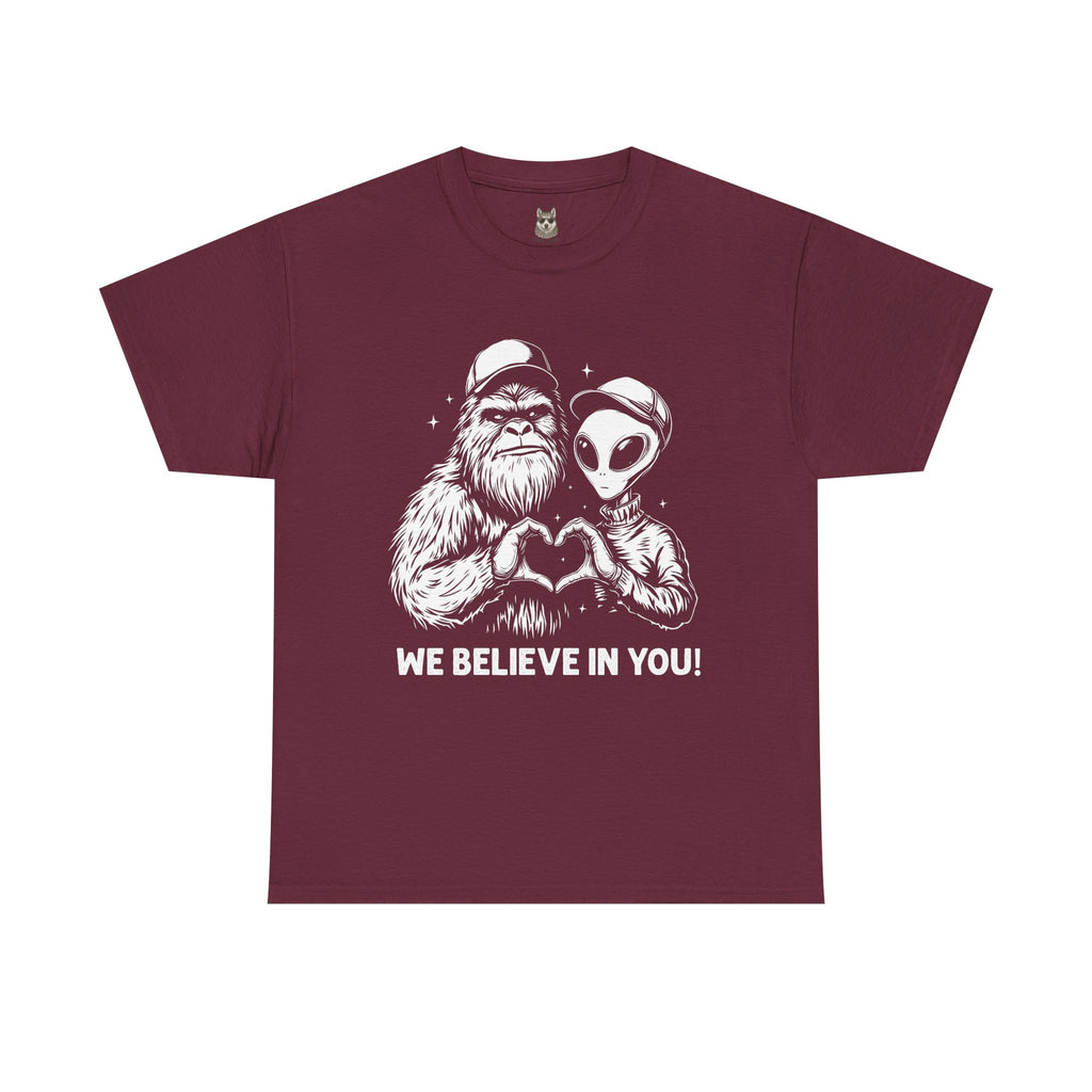 CERTIFIED BELIEVER Tee - Bigfoot & Alien Edition