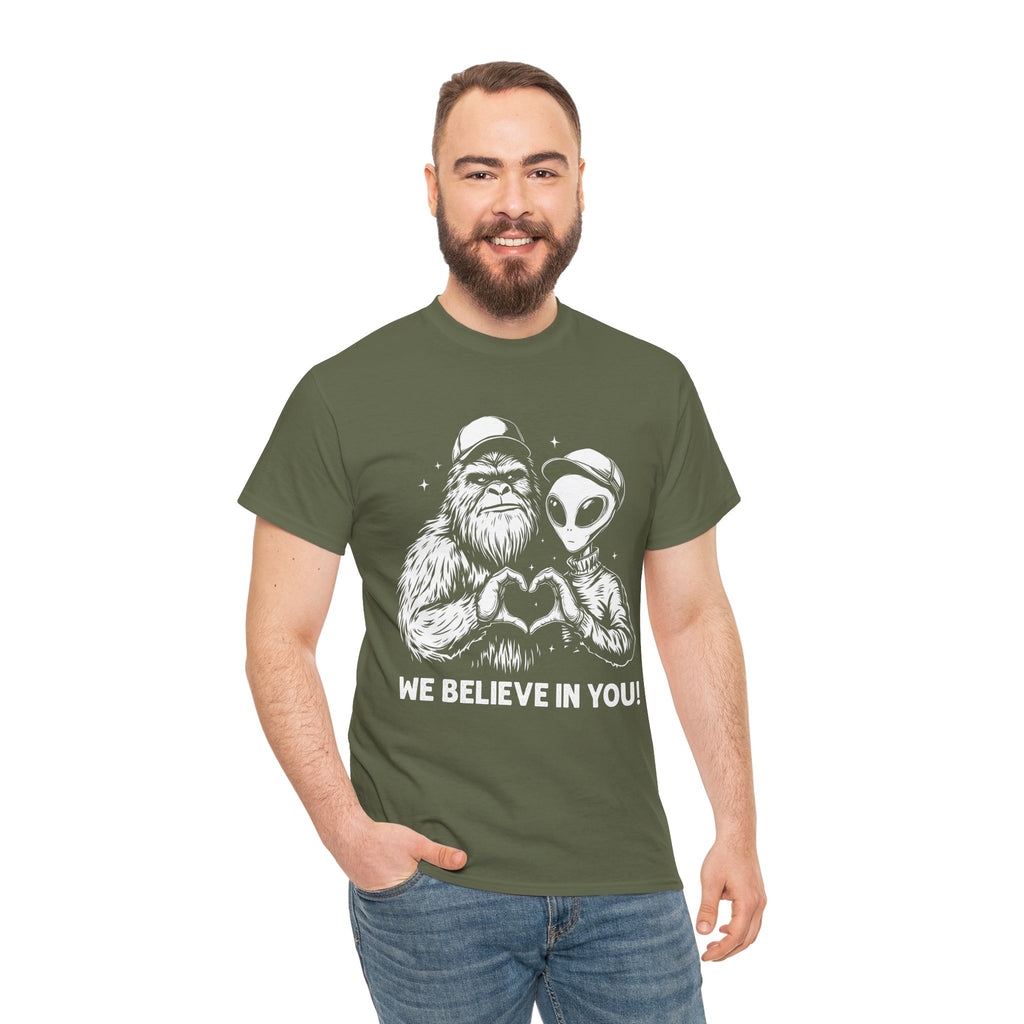 CERTIFIED BELIEVER Tee - Bigfoot & Alien Edition