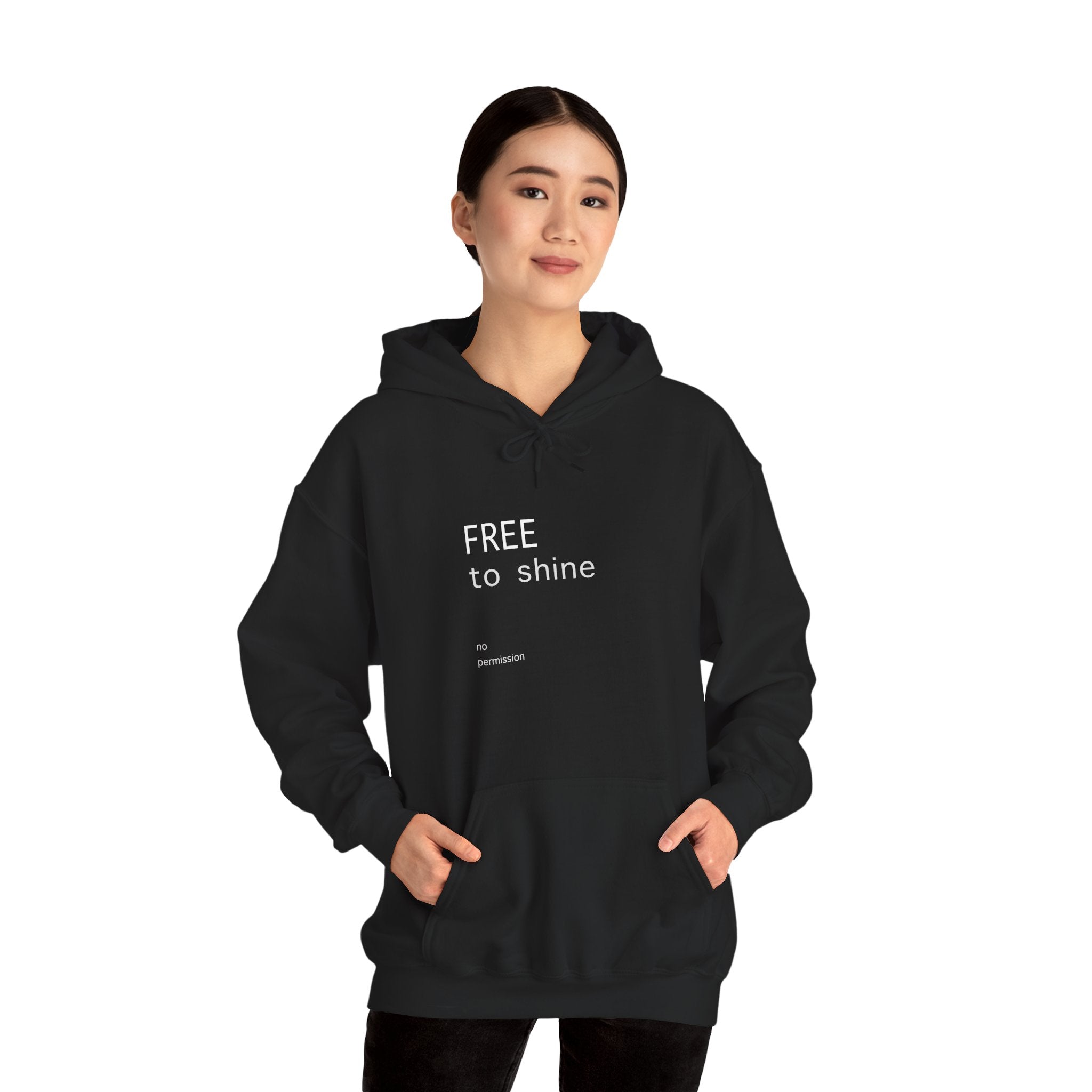 FREE TO SHINE Hoodie – Party Queen Energy