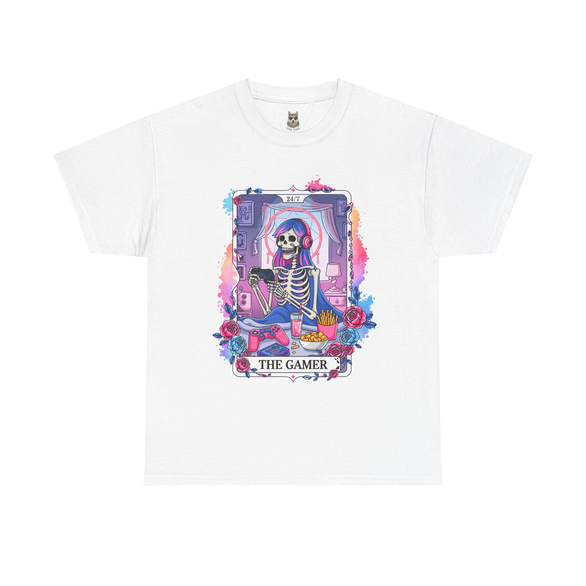 RESPAWN NEVER - 24/7 Skeleton Gamer Tee