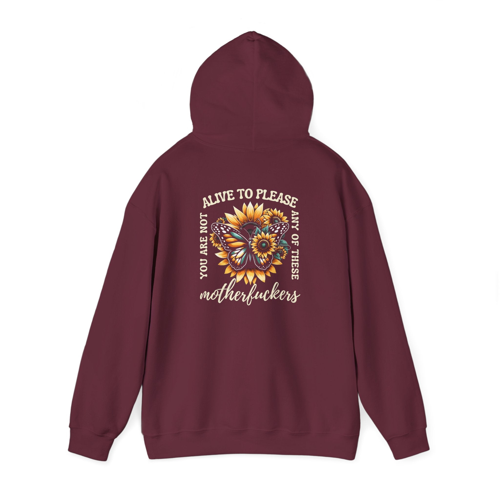 SUNFLOWER EMPOWERMENT Hoodie – Still Not Pleasing Anyone Statement