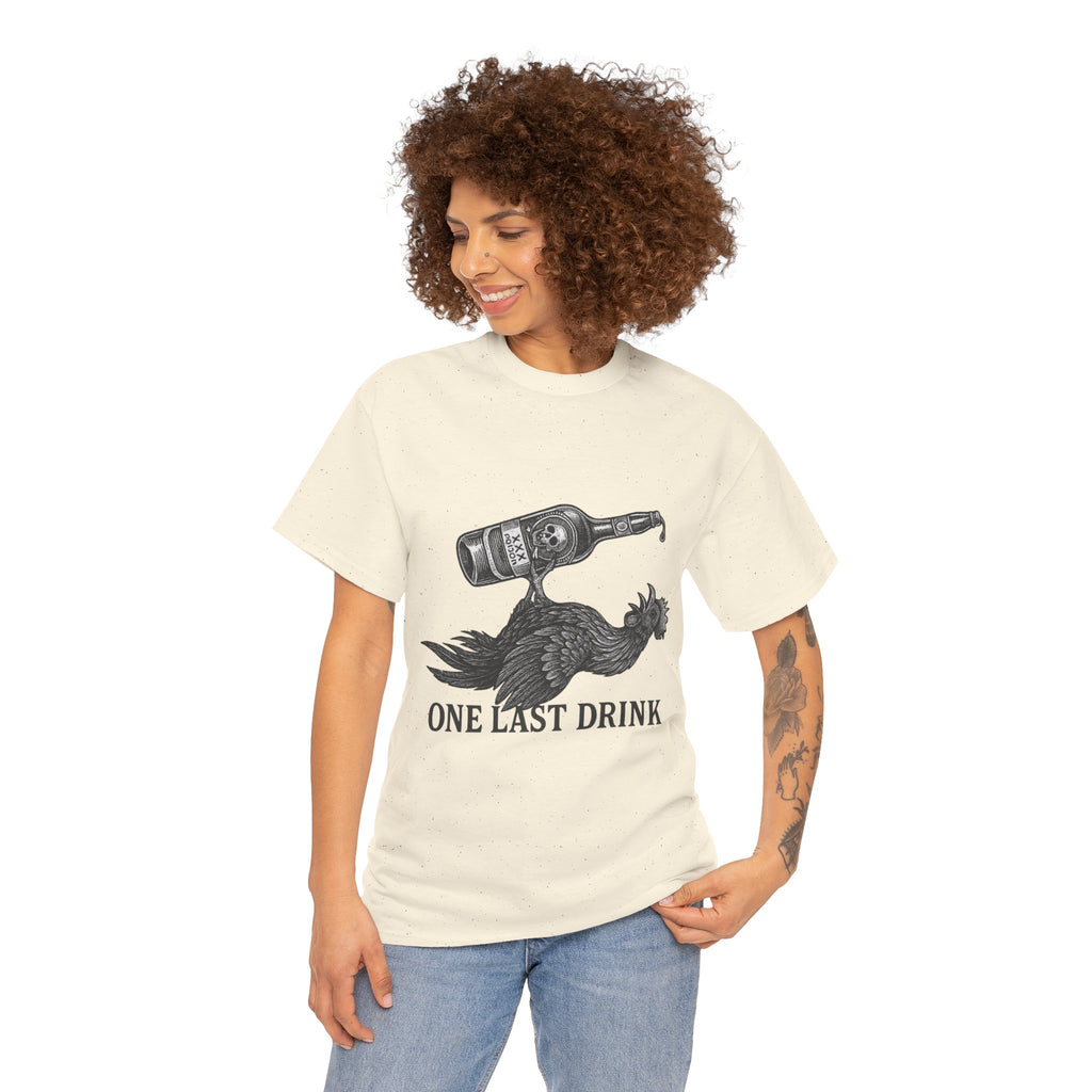 ONE LAST DRINK – Hangover Hero Rooster Tee