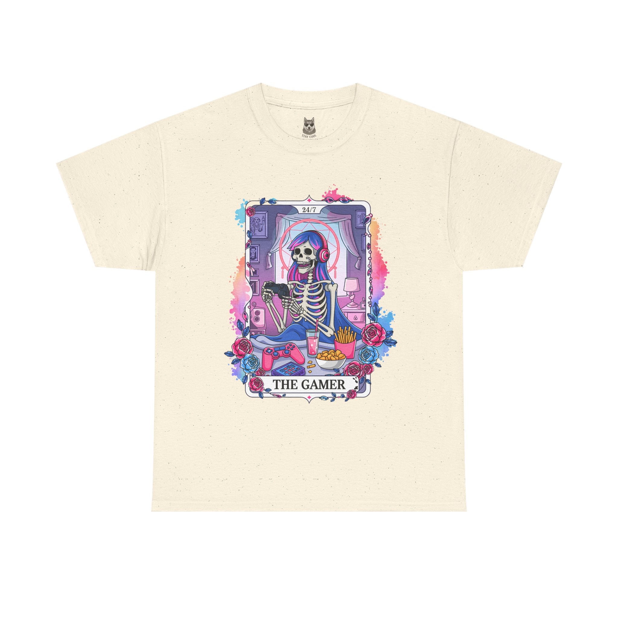 RESPAWN NEVER - 24/7 Skeleton Gamer Tee