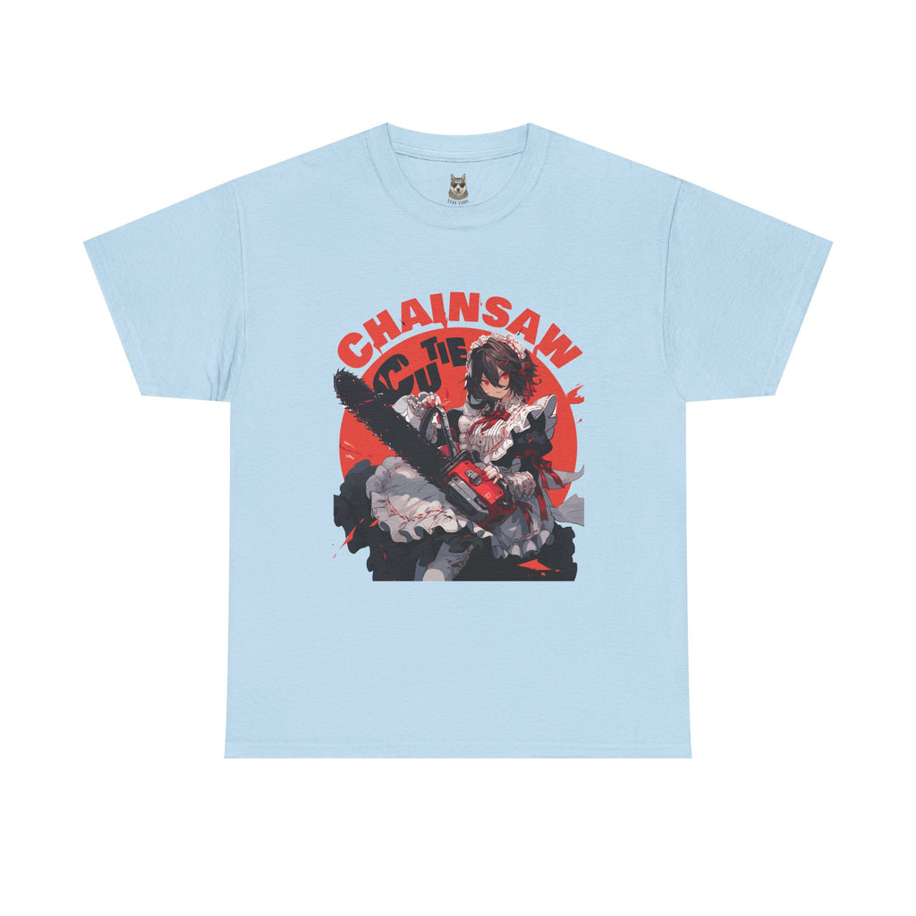 DARK KAWAII CHAINSAW GIRL Tee – Gothic Anime Aesthetic