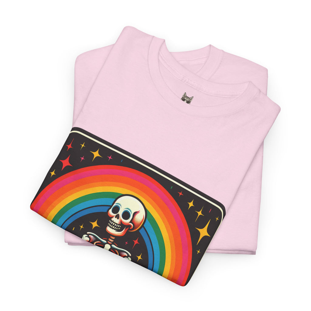 BRIGHT NIHILISM - Rainbow Skeleton Statement Tee