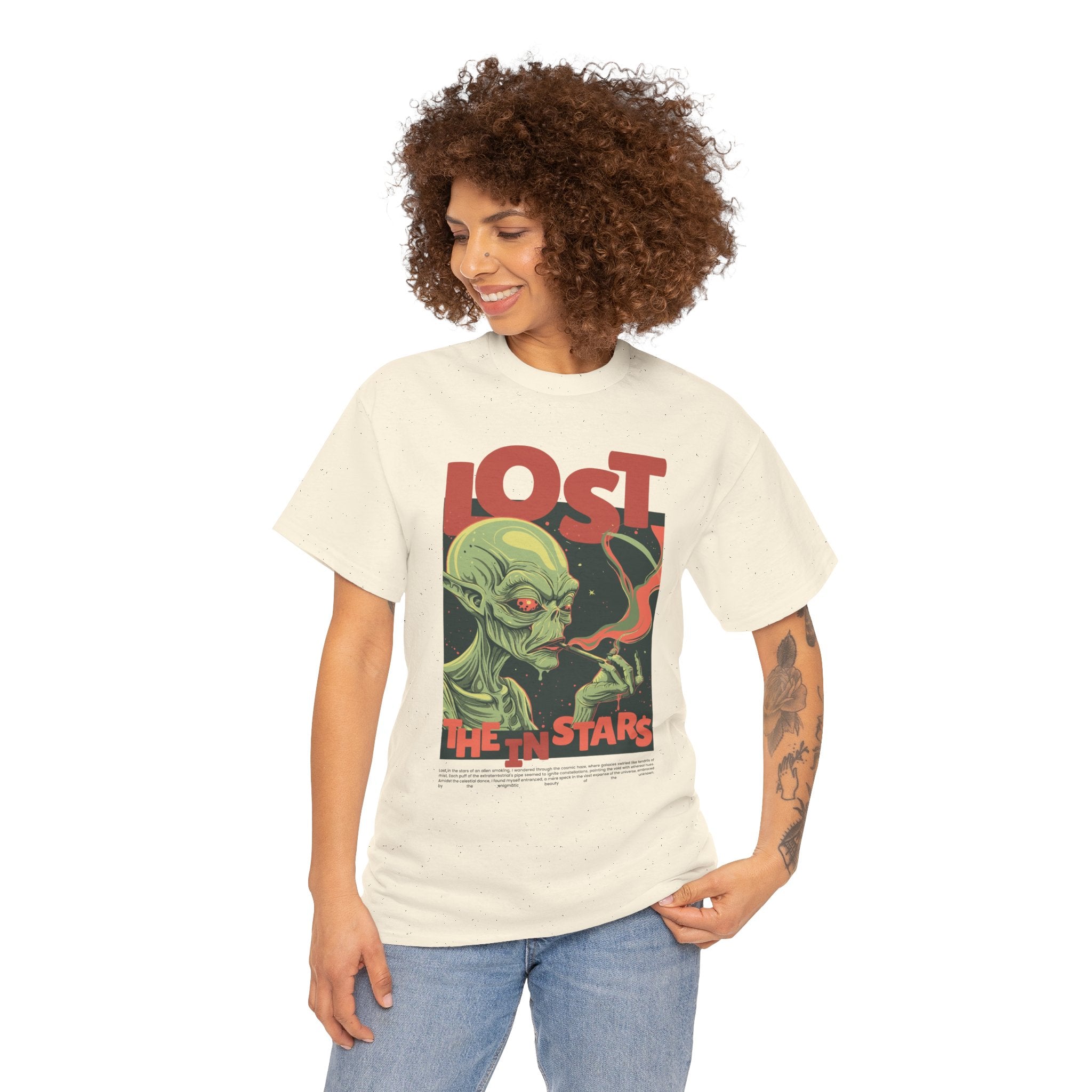 LOST IN THE STARS – Cosmic Alien Statement Tee