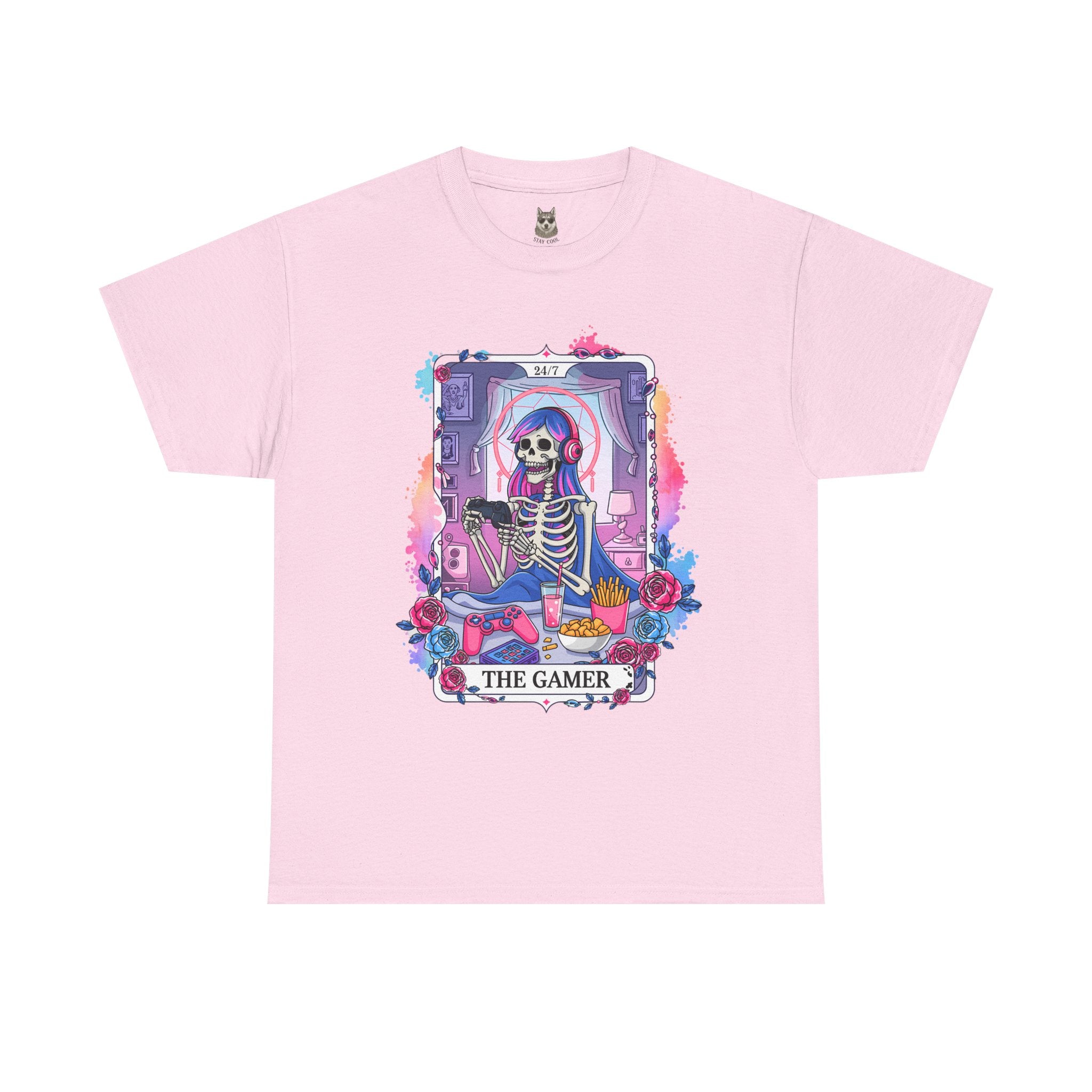 RESPAWN NEVER - 24/7 Skeleton Gamer Tee