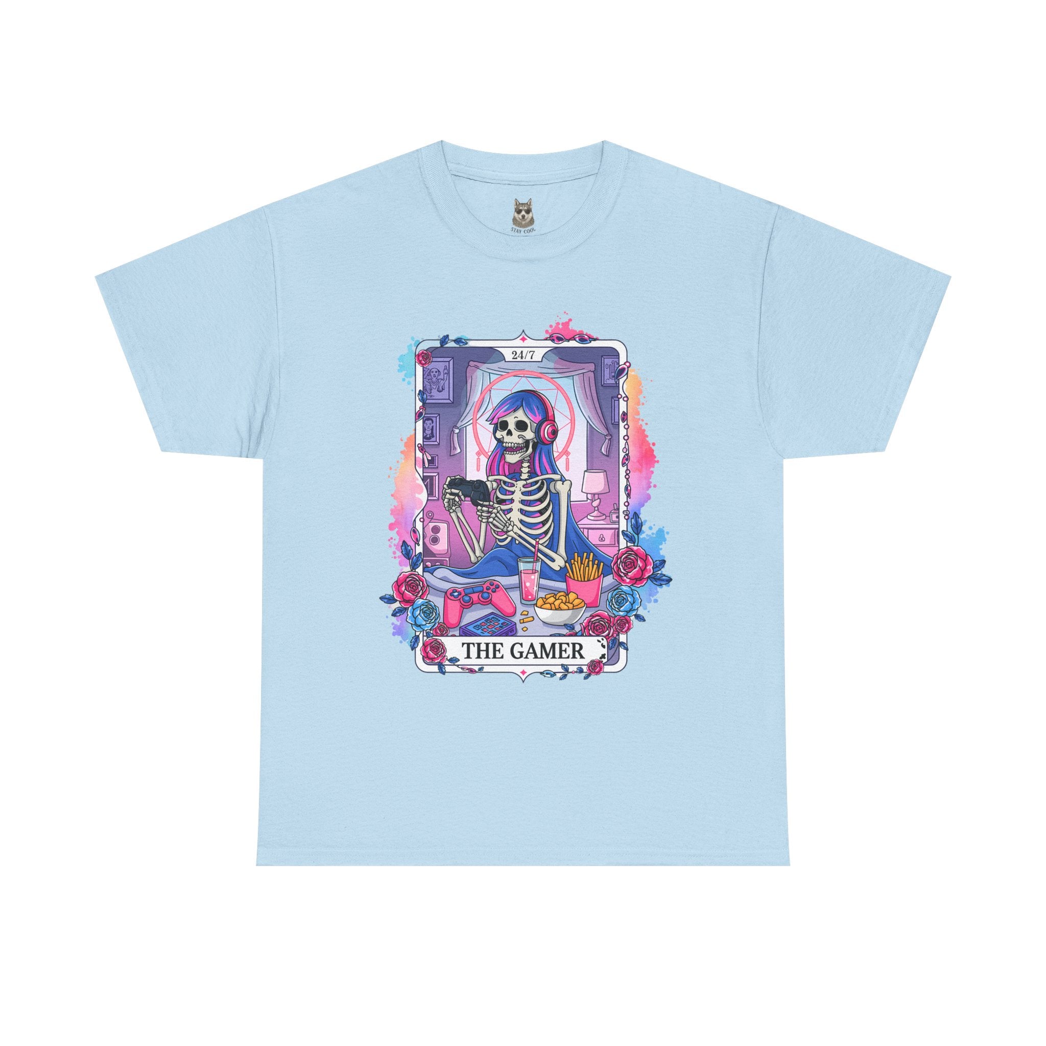 RESPAWN NEVER - 24/7 Skeleton Gamer Tee