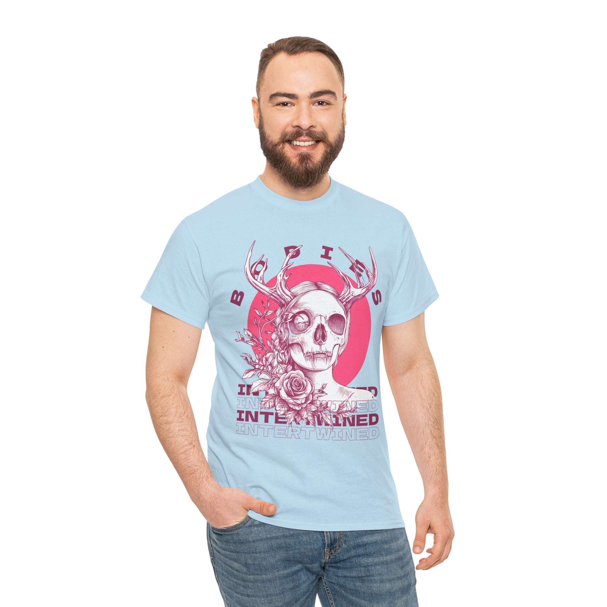 INTERTWINED FATE - Surreal Gothic Skull T-Shirt