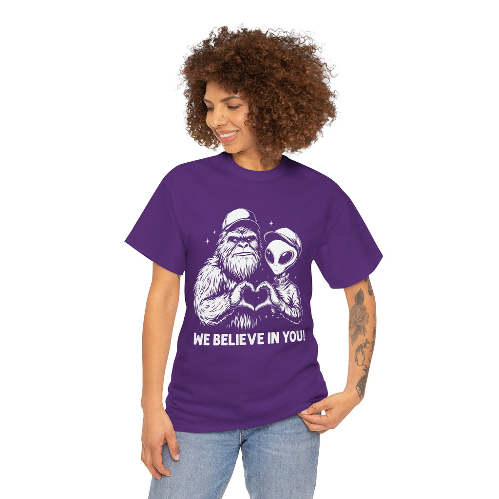 CERTIFIED BELIEVER Tee - Bigfoot & Alien Edition
