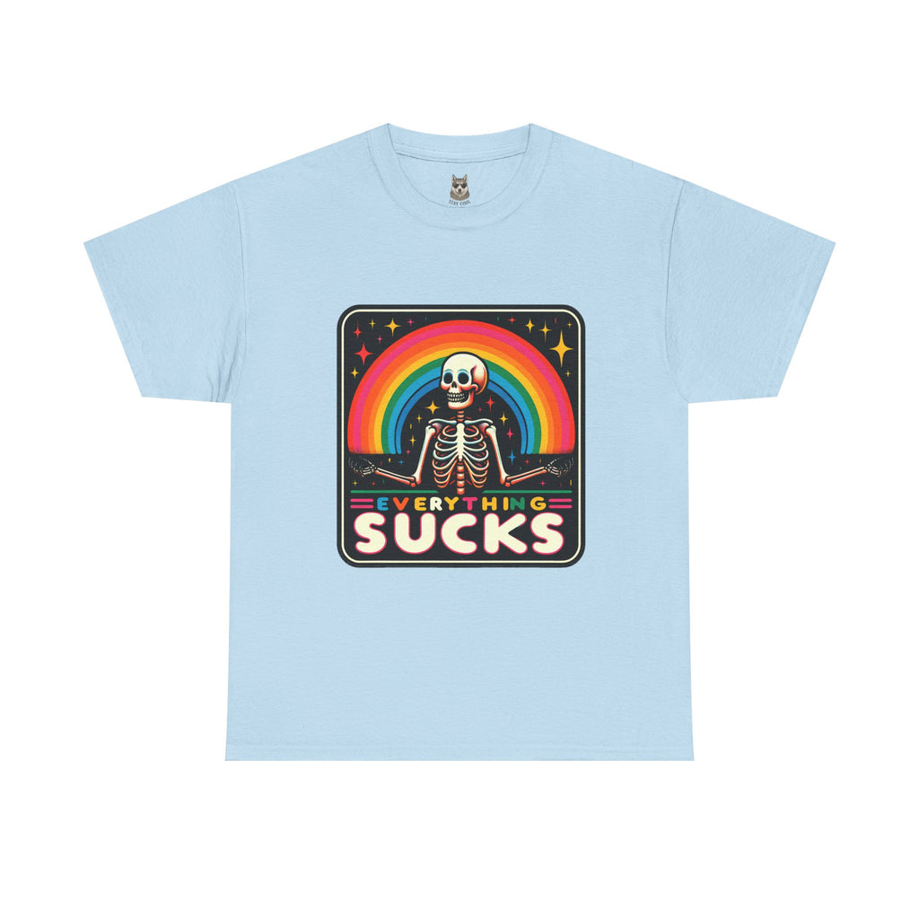 BRIGHT NIHILISM - Rainbow Skeleton Statement Tee